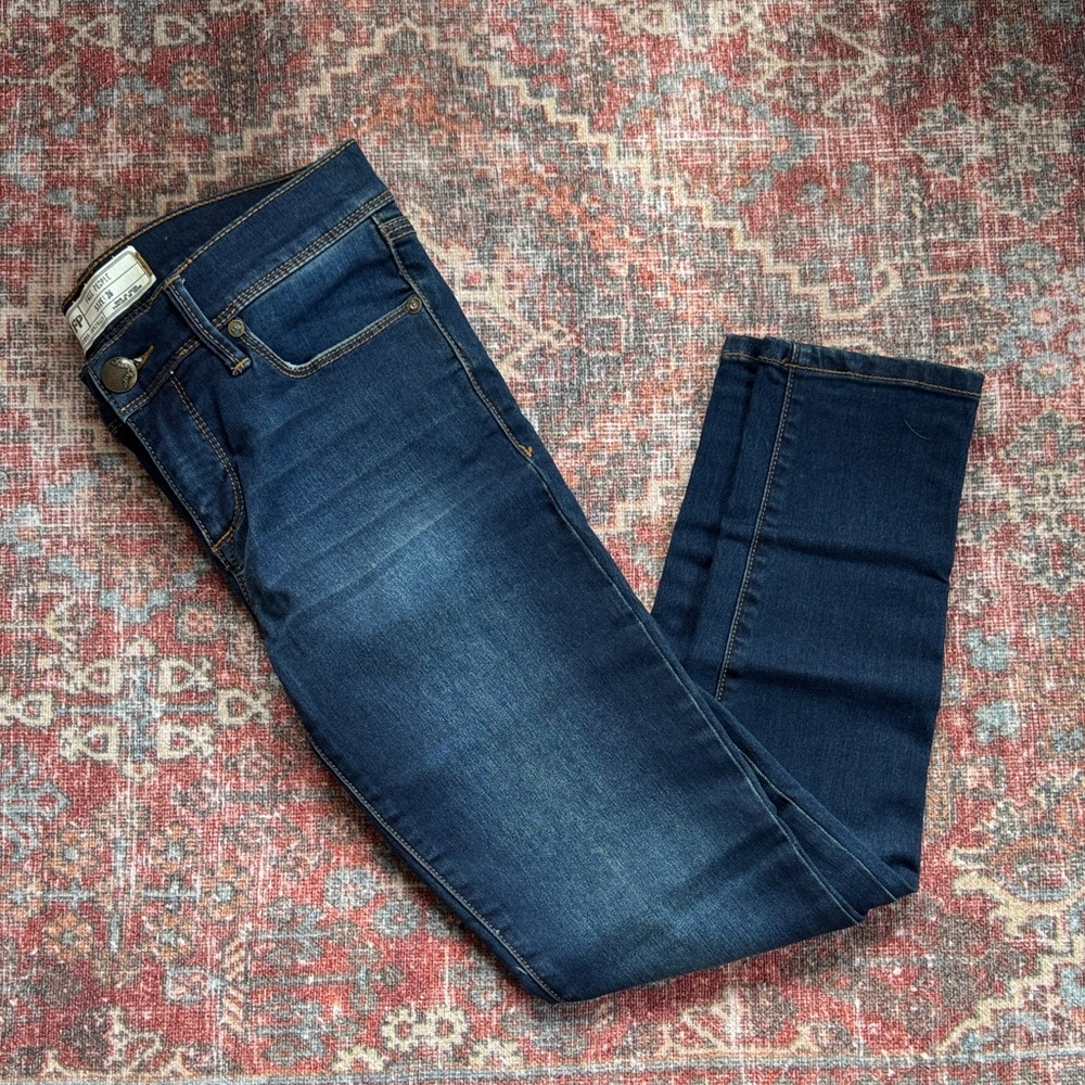 Free People Men's Dark Blue Skinny Jeans